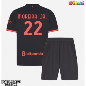 AC Milan Diego Moreira #22 Dětské Alternativní dres komplet 2026-27 Krátký Rukáv (+ trenýrky)